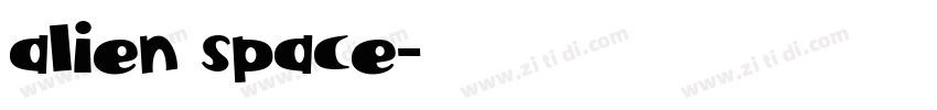 alien space字体转换